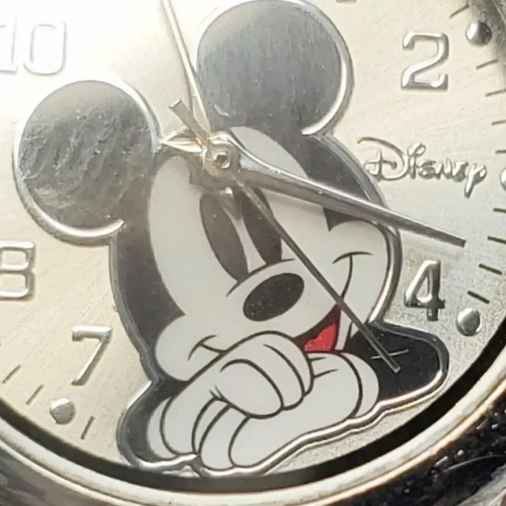 Disney Mickey Mouse Charm Watch Red Band Cute
